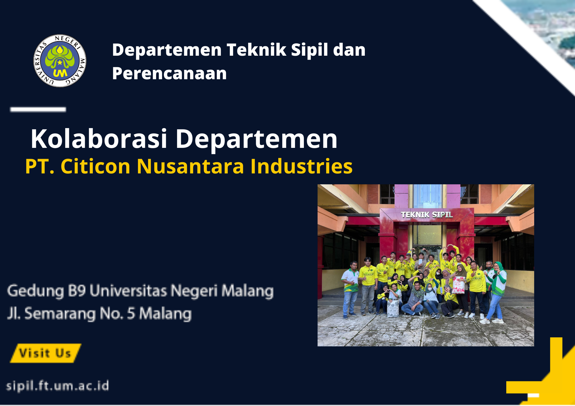 Kuliah Tamu Aplikasi Bahan Ringan dan Ramah Lingkungan pada Konstruksi Bangunan Sipil dari PT. Citicon