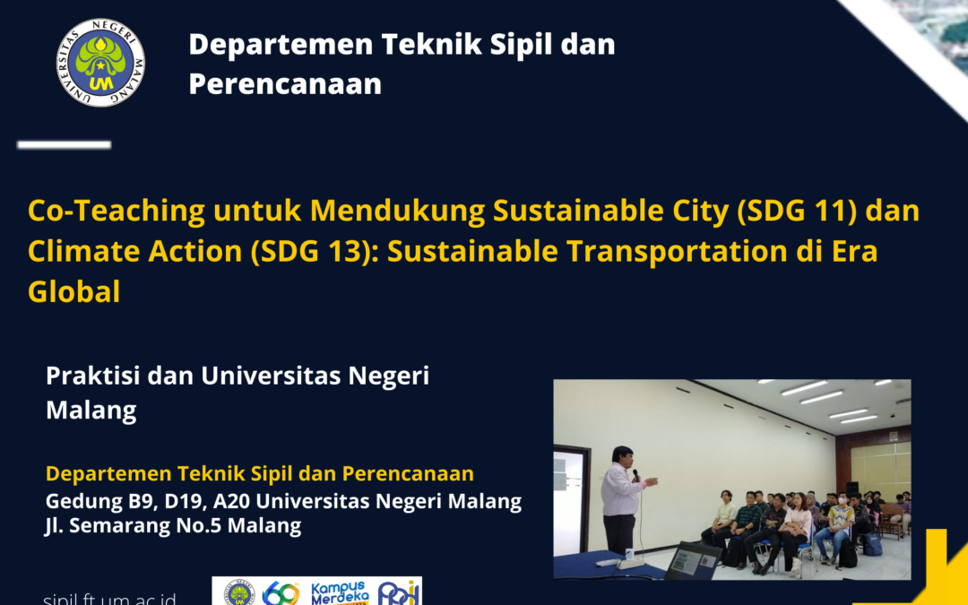 Co-Teaching untuk Mendukung Sustainable City (SDG 11) dan Climate Action (SDG 13): Sustainable Transportation di Era Global