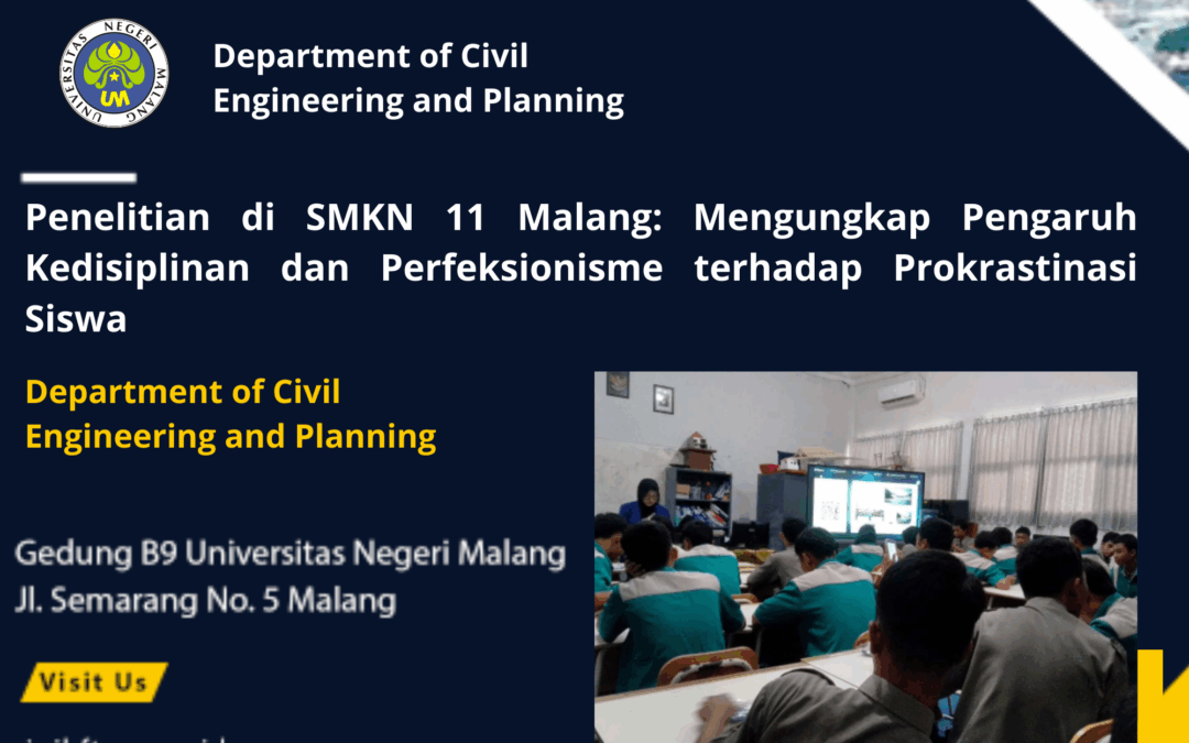 Penelitian di SMKN 11 Malang: Mengungkap Pengaruh Kedisiplinan dan Perfeksionisme terhadap Prokrastinasi Siswa