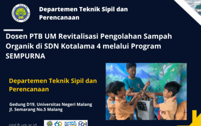 Dosen PTB UM Revitalisasi Pengolahan Sampah Organik di SDN Kotalama 4 melalui Program SEMPURNA